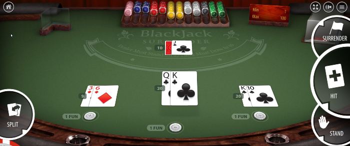 SoftSwiss Blackjack software screenshot